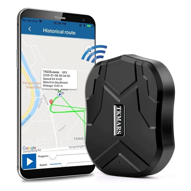 Localizador GPS Coche Tracker 5000mAh - 90 días espera - Alarma Geográfica - Bicicleta Moto