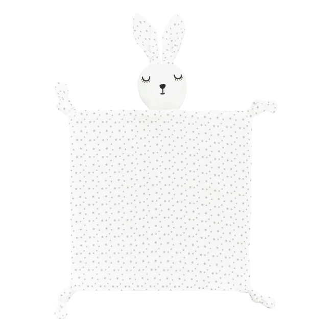 Coperta Sicurezza Mussola Cotone Organico Lovey Baby Zigjoy - Ref. 100 - Morbida Lenitiva per Neonati