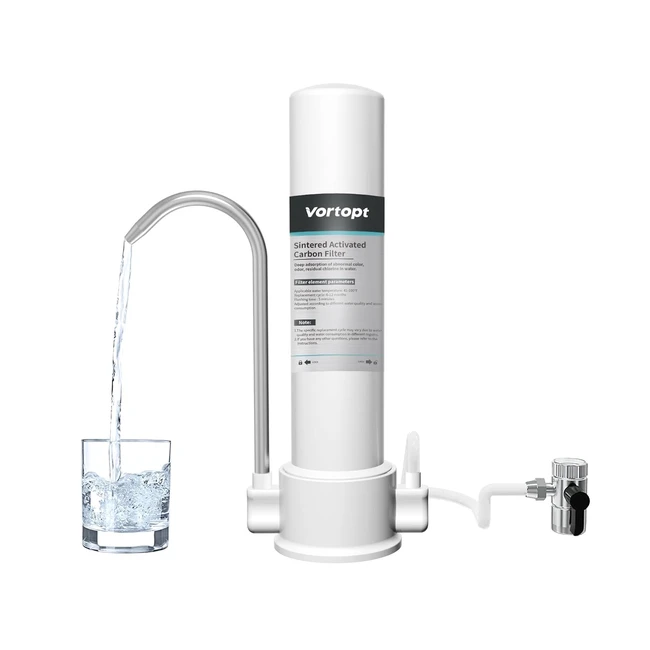 Vortopt Filtro de Agua para Encimera - Purificador de Agua para Grifo - Reduce C
