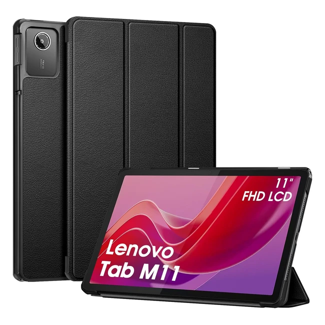 Coque Lenovo Tab M11 11 pouces 2024 TB330FUTB330XU - Fin rigide pliable - Noi