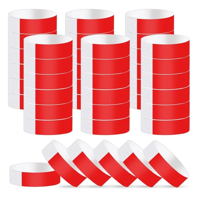 Vicloon Event Wristbands 300pcs Paper Like Bracelets Neon Wristbands