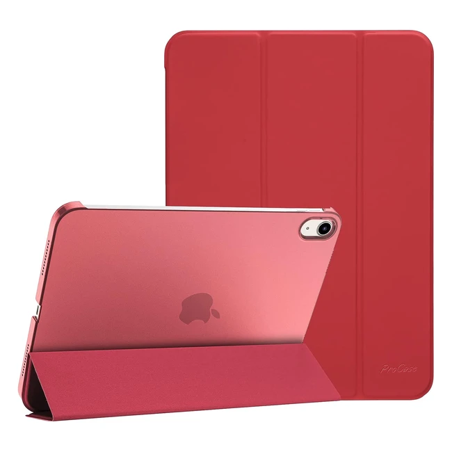 Coque iPad 10me Gnration 109 pouces A2696 A2757 A2777 - Protection Rouge