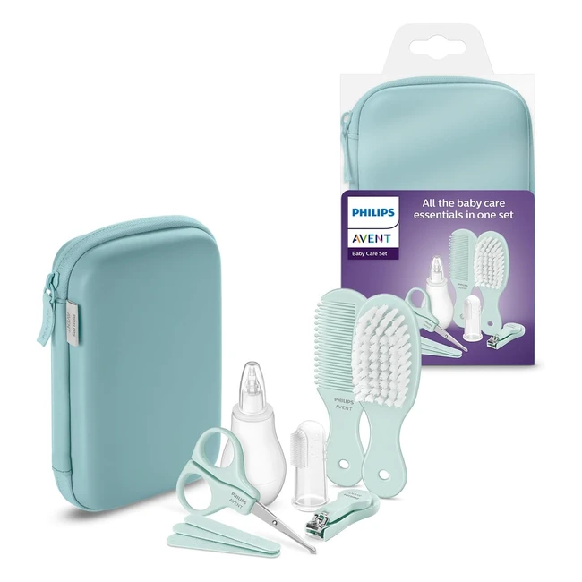 Philips Avent Baby Care Set - Essential Baby Care Set with 9 Accessories (Model SCH40100)