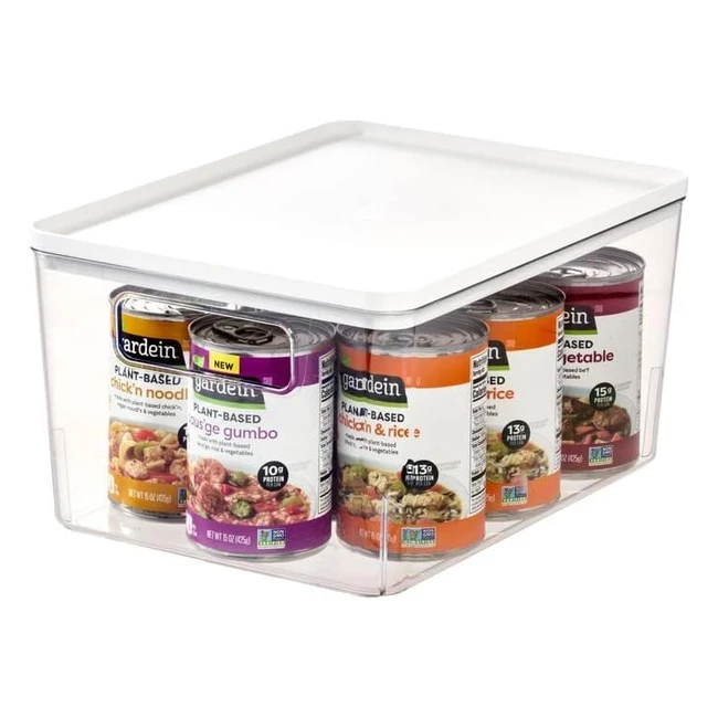 Caja Organizadora iDesign Reciclada con Asas - Rosanna Pansino - Blanco Transpar