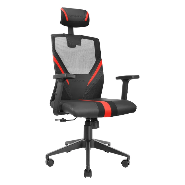 Sedia Gaming Ergonomica MGCERGO Rosso - Supporto Cervicale e Lombare Regolabile