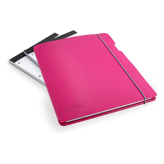 Rapesco 1686 Germsavvy Antibacterial Reusable Notepad Holder A4 Hot Pink