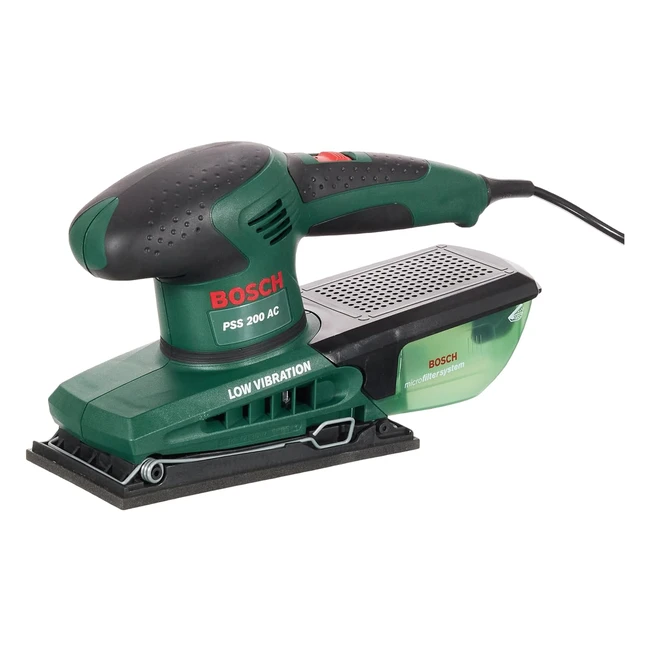 Lijadora Orbital Bosch PSS 200 AC 200W Negro Verde - Amoladora Manual
