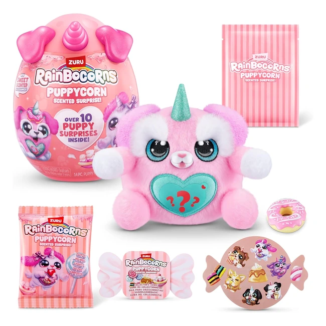 Peluche Rainbocorns Puppycorn Scent Surprise Schnauzer Jouets Filles Surprises 