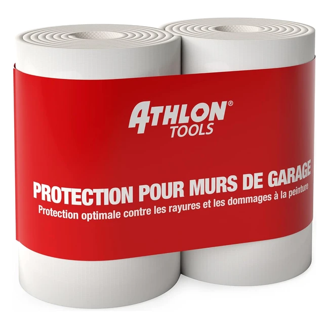 Protection murale de garage Athlon Tools 2x FlexProtect - Protection des portières de voiture extra épaisse adhésive étanche