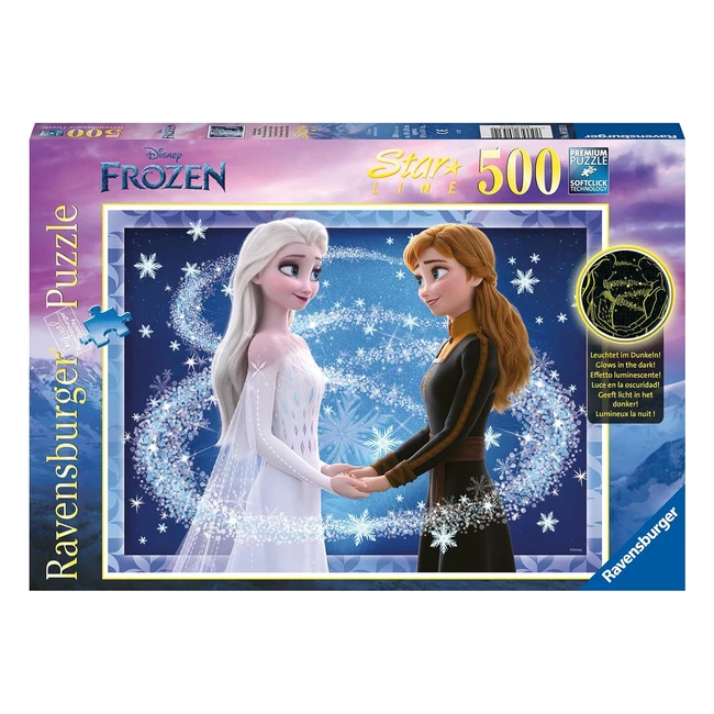 Ravensburger Puzzle Disney Frozen Anna e Elsa 500 Pezzi - Esclusiva Amazon