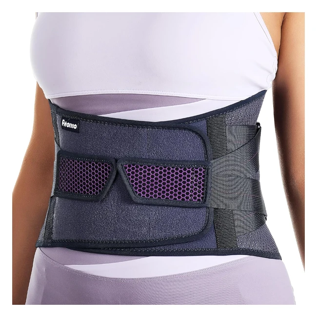 Fitomo Lower Back Support Belt for Women - Instant Pain Relief from Sciatica, Herniated Disc, Scoliosis - Adjustable & Breathable