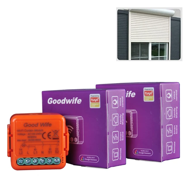 Interruptor Persianas Wifi Control Vocal Alexa Google Home Temporizador 300W