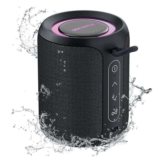 Cassa Bluetooth Portatile 15W Deeyaple - Potente Impermeabile IPX7 - Bassi Extra - Chiamata Vivavoce