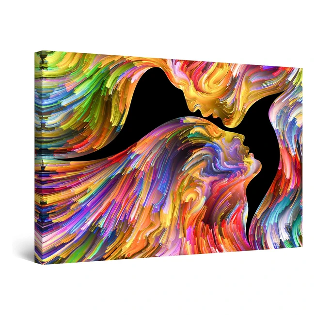 Quadro su tela Baci NellEternit Startonight 60x90 cm Arte Astratta Moderna