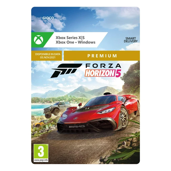 Forza Horizon 5 Premium - Guida Divertente con Auto Top - Codice Download