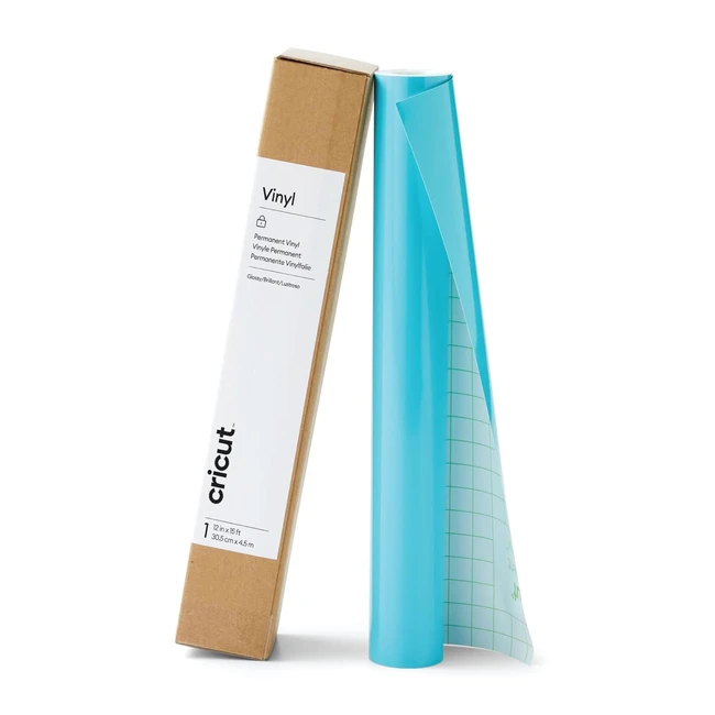 Vinyle permanent bleu clair 46m 15ft - Rouleau adhsif Cricut