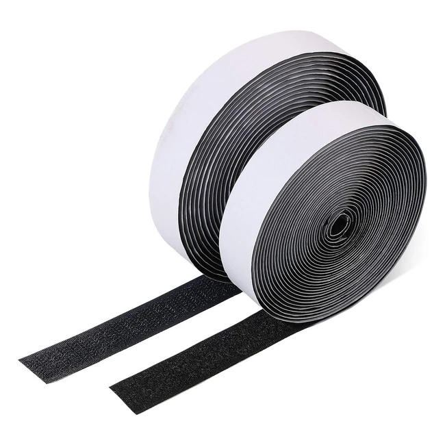 Vicloon 500cm 20mm Hook and Loop Strip Self Adhesive Fastening Tape Set