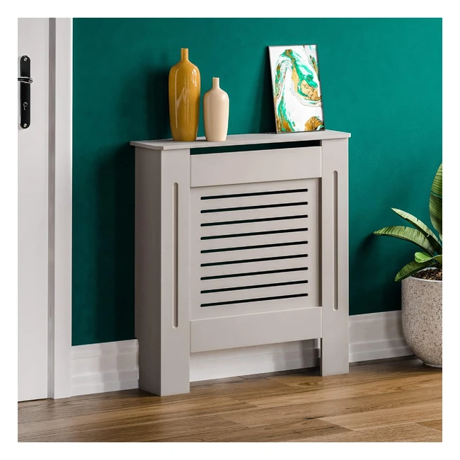 vida designs milton grey radiator cover small h 82 w 78 d 19 cm traditional painted mdf