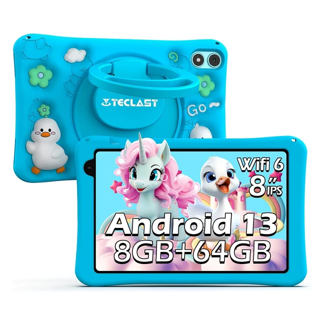 Tablette Enfants Teclast P85T 8 Pouces Octacore Android 13 - 8Go RAM64Go ROM1TB 