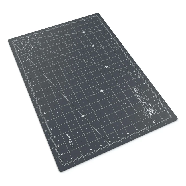 Arteza Self Healing Rotary Cutting Mat 12x18 - Non Slip Surface for Fabric Pape