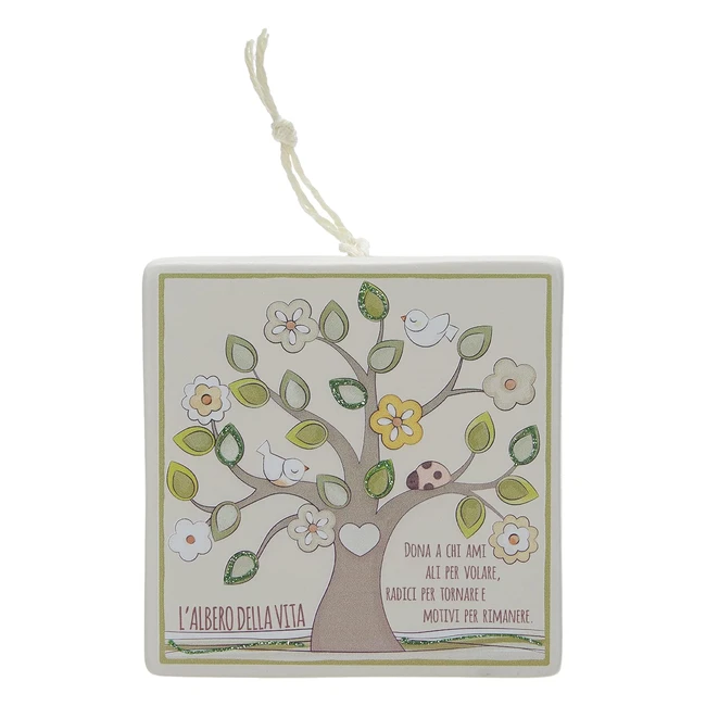 Formella Ceramica Avorio Small - Egan Ref123 - Design Made in Italy