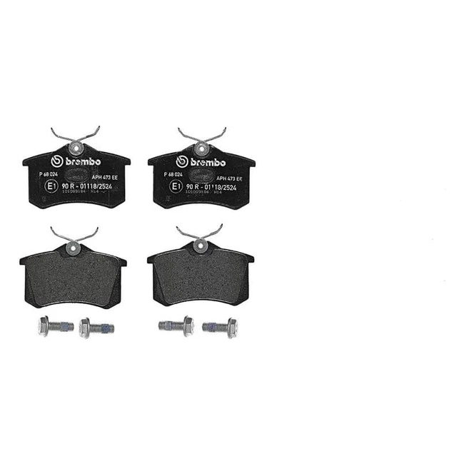 Plaquettes de Frein Arrire Brembo P68024 - Norme ECE R90 - Lucas - Sans Indica