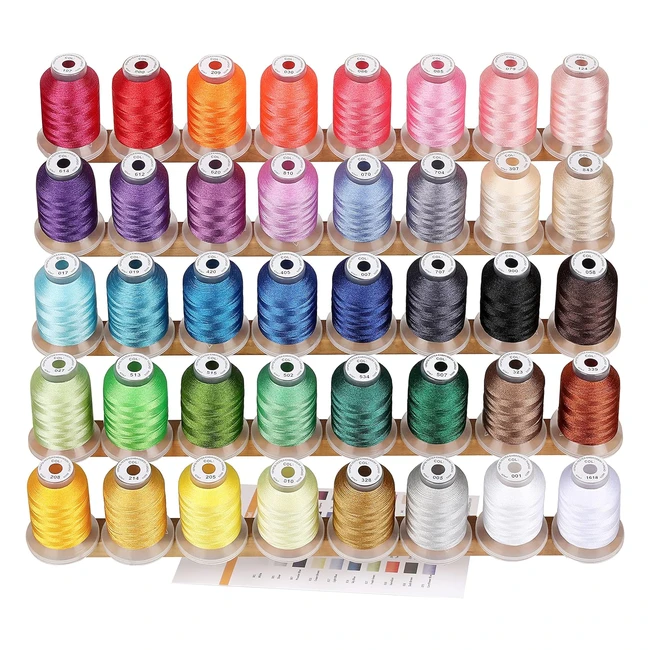 new brothread 40 Brother Colours Polyester Embroidery Thread Kit 500m 550y Each 