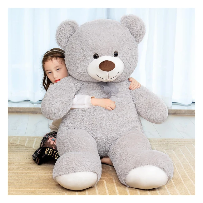 Orsacchiotto Peluche Gigante XXL 130cm Teddy Bear Morbido Regalo Compleanno San 