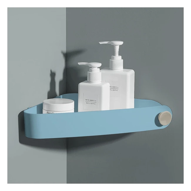 SOTFAMILY Shower Caddy Bathroom Corner Shelf - Light Blue - Space Saving Design 