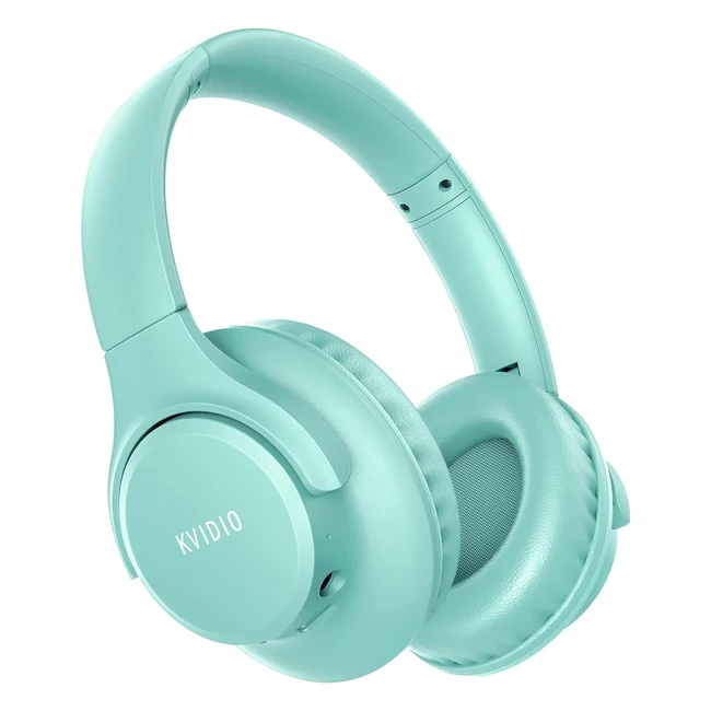 KVIDIO Bluetooth Headphones Over Ear 65 Hours Playtime Wireless Headphones with 