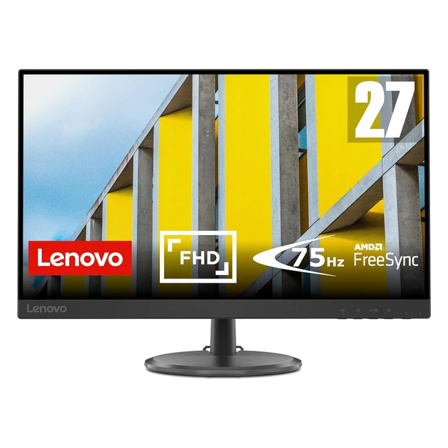 Lenovo D2737 27 Zoll Full HD Monitor 1920 x 1080 75Hz 250 Nits 5ms Reaktionszeit