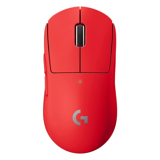 Logitech G Pro X Superlight Mouse Gaming Wireless 63g Sensore HERO 25K 25600 DPI 5 Tasti Programmabili Rosso