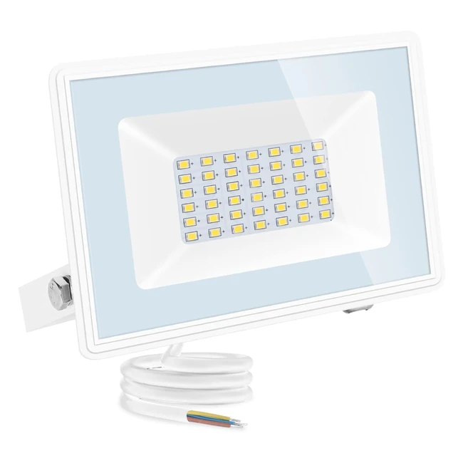 Projecteur LED Extérieur Aigostar 30W 3160lm Blanc Naturel 4000K IP65 - Lumière de Sécurité