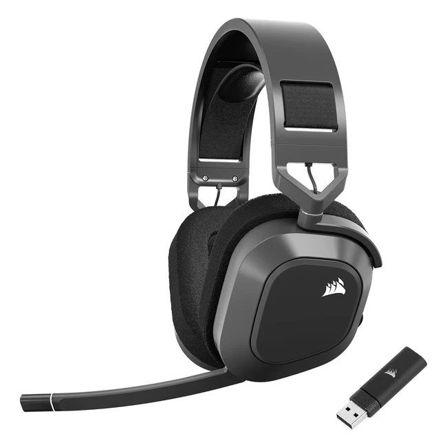 Corsair HS80 Max Wireless Gaming Headset - Dolby Atmos Bluetooth Omnidirection