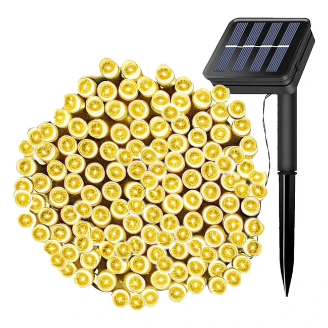 Fansir Solar String Lights 108ft 300 LED Outdoor String Solar Powered Fairy Lights Waterproof 8 Modes
