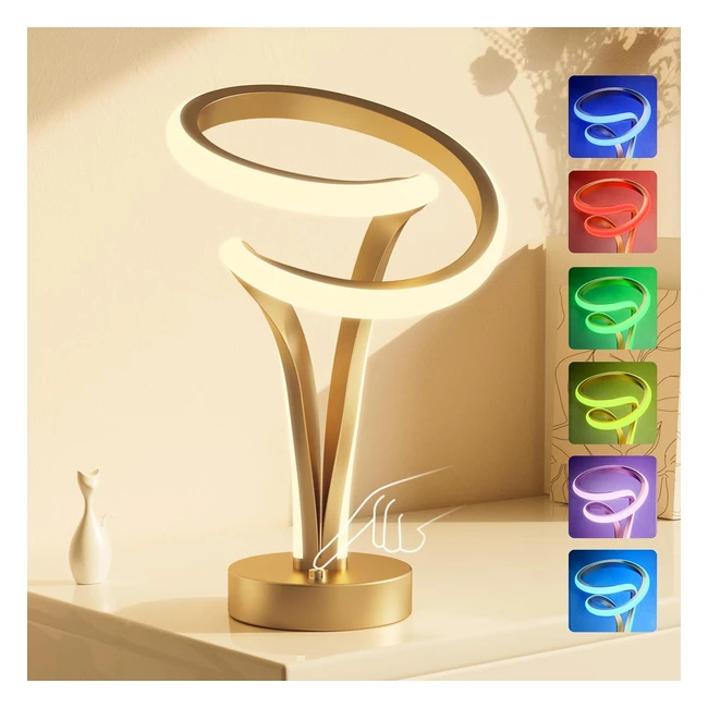 Lampe de Chevet LED Couleur Or 10 Modes - Airnasa Rf1234