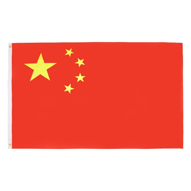 China Flagge 150x90cm - Chinesische Fahne 90 x 150 cm - Flaggen AZ Flag Top Qual