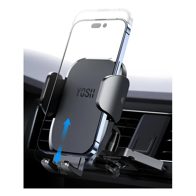 YOSH 2024 CD Phone Holder for Car - Intelligent Memory Car Mount - Upgraded Materials - 360 Adjustable Car Mount Cradle for iPhone Samsung Huawei