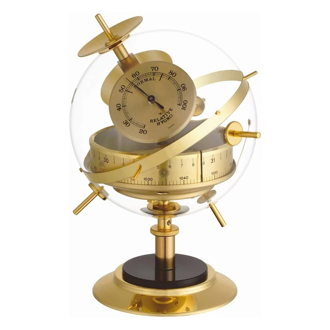 TFA Dostmann Sputnik Wetterstation Barometer Thermometer Hygrometer - Modernes Design & Made in Germany