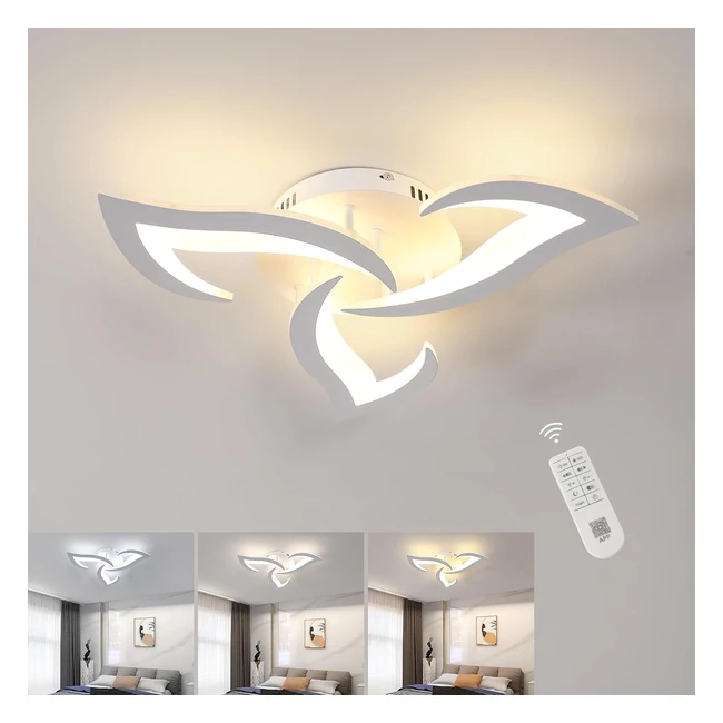 Plafonnier LED Dimmable 35W 4000lm Riserva 3000K-6500K 58cm Design Cratif