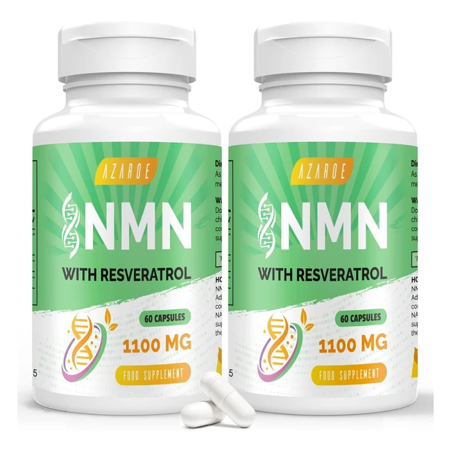 Ultra Purezza NMN Transresveratrolo 1100 mg - Formula Avanzata 3 in 1