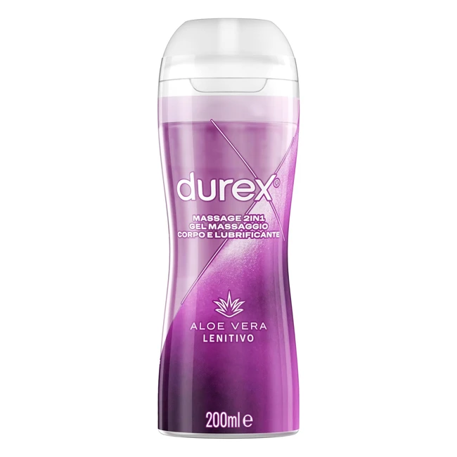 Durex Massage 2 in 1 - Lubrificante Intimo e Gel Aloe Vera 200ml
