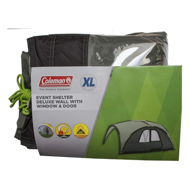 Coleman Event Shelter Deluxe Seitenwand XL - UV-Schutz 50, wasserabweisend, mit Tür und Fenster