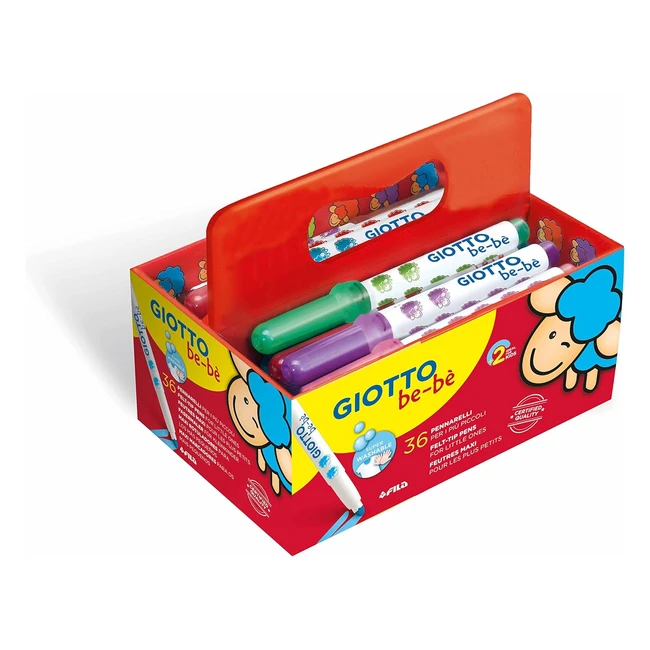 Rotuladores Giotto Beb Sper Schoolpack 36 uds - Punta de fibra Tinta lavable