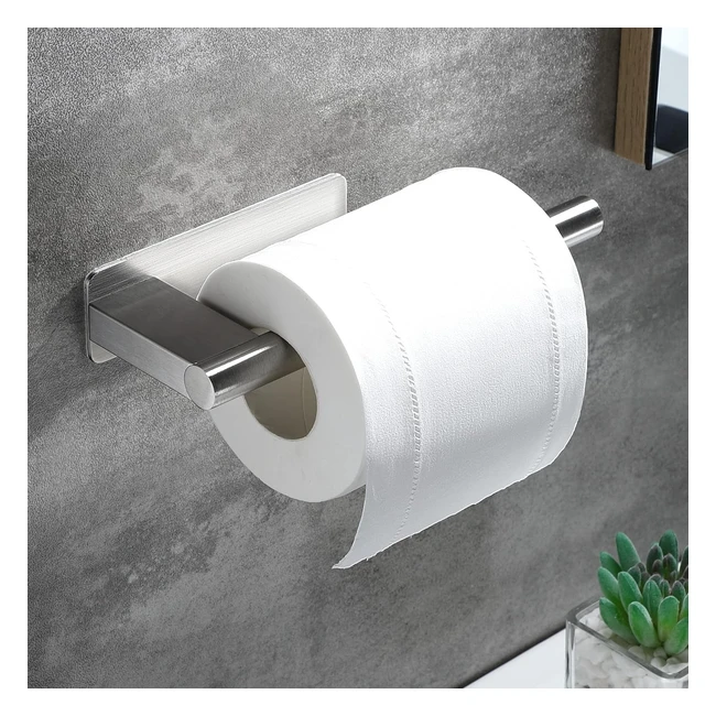 Porta carta igienica adesivo in acciaio inox - Oetams designmoderno acciaioino