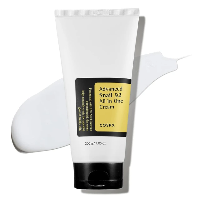 Cosrx Advanced Snail 92 All in One Cream - Moisturizer for Dry  Acne-Prone Skin