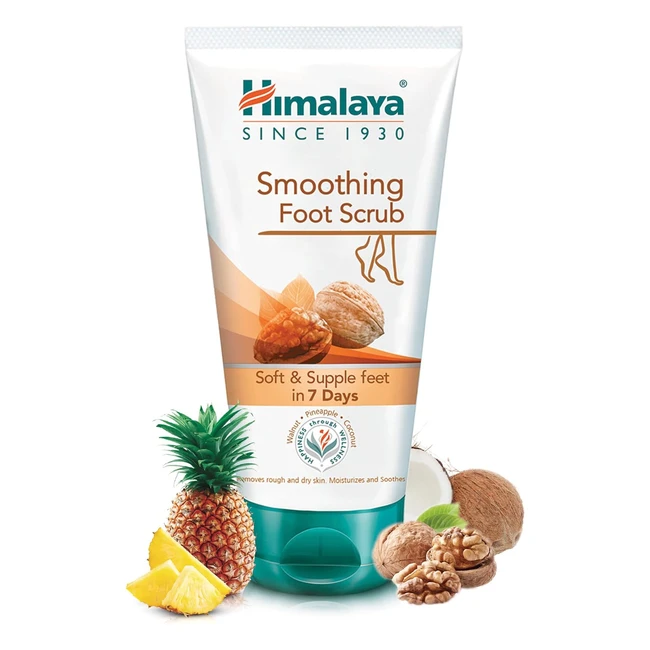 Himalaya Herbals Smoothing Foot Scrub 150ml - Softens Soothes and Moisturizes
