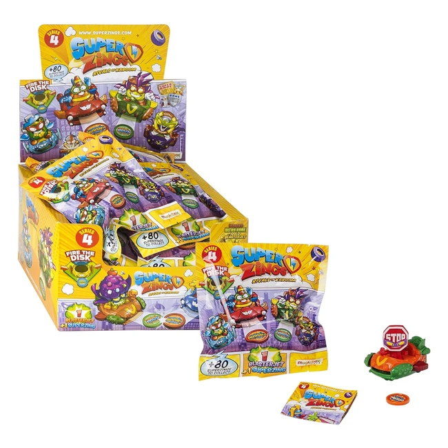 Superzings Serie 4 Display Mini Vehículos 24 Vehículos Blasterjet
