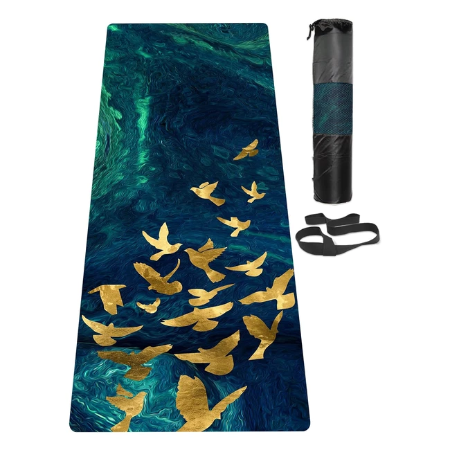 Esterilla de Yoga TPE Antideslizante con Bolsa de Transporte - 6mm Grosor - Laie