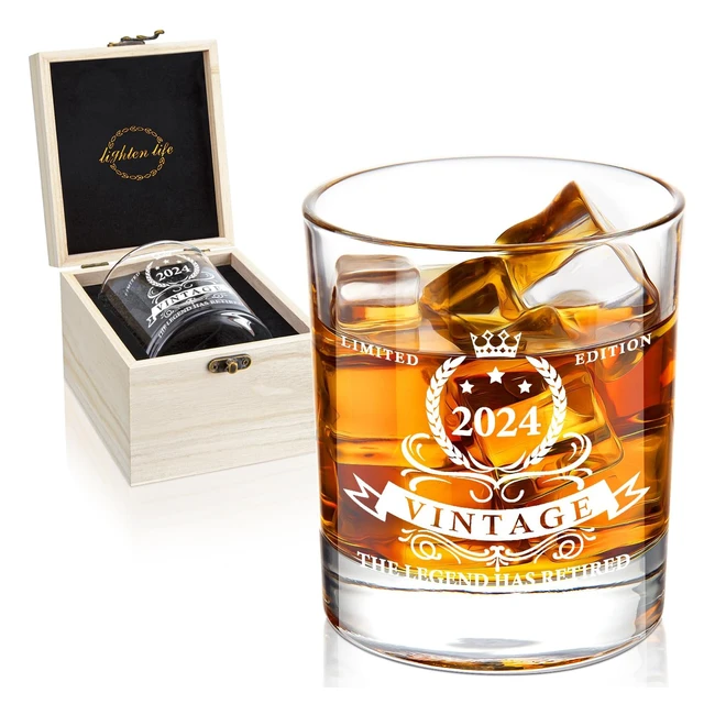 2024 Retirement Whiskey Glass - Legend Has Retired - Funny Retirement Gift